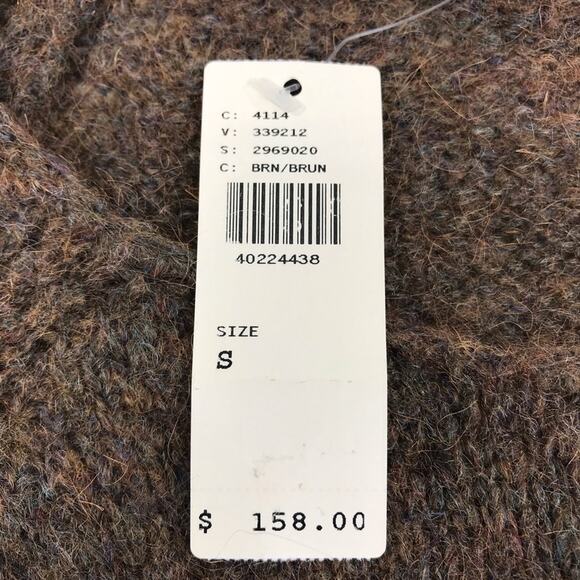 ANTHROPOLOGIE Mohair Wool Blend Sleeping On Snow Sweater-Tunic Women S Boho NWT - Picture 13 of 14